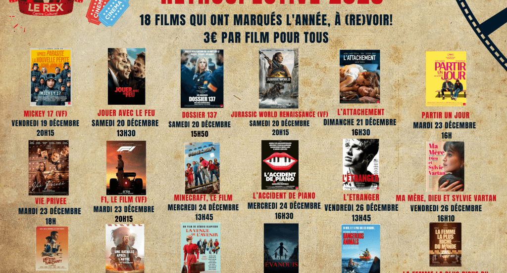 actualité RETRO DES FILMS QUI ONT MARQUES L'ANNEE